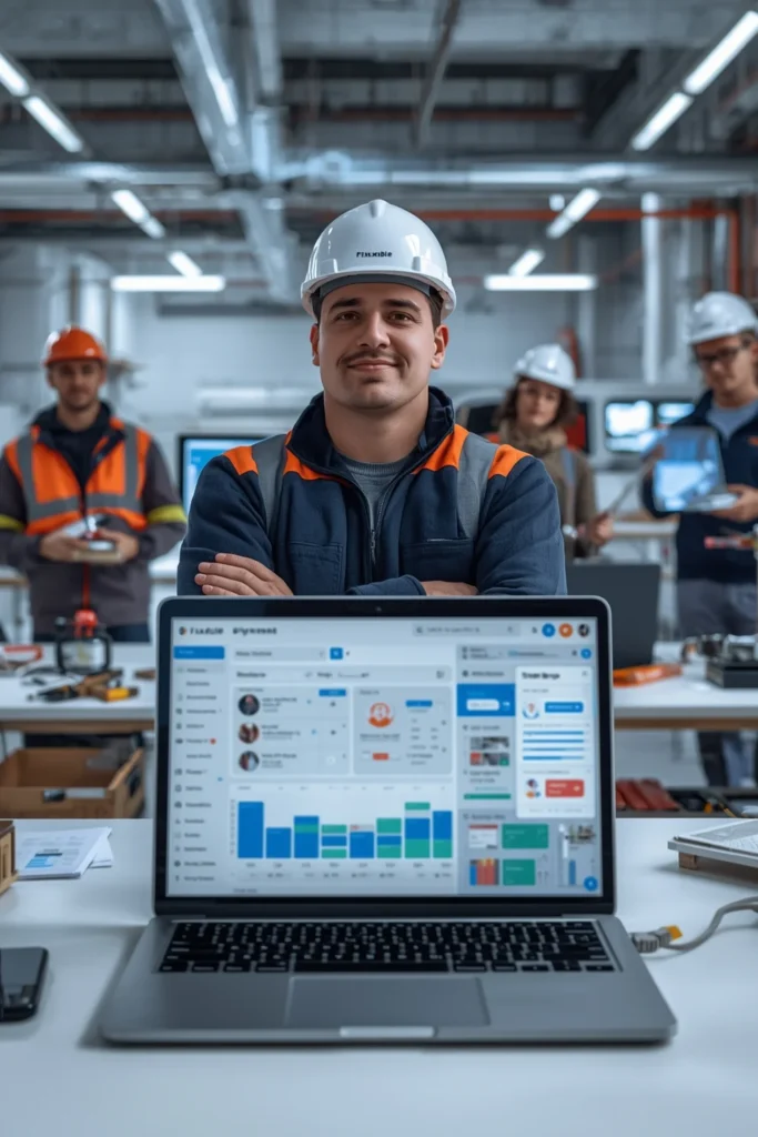 Builder using Fixxable all-in-one platform for project management and automation