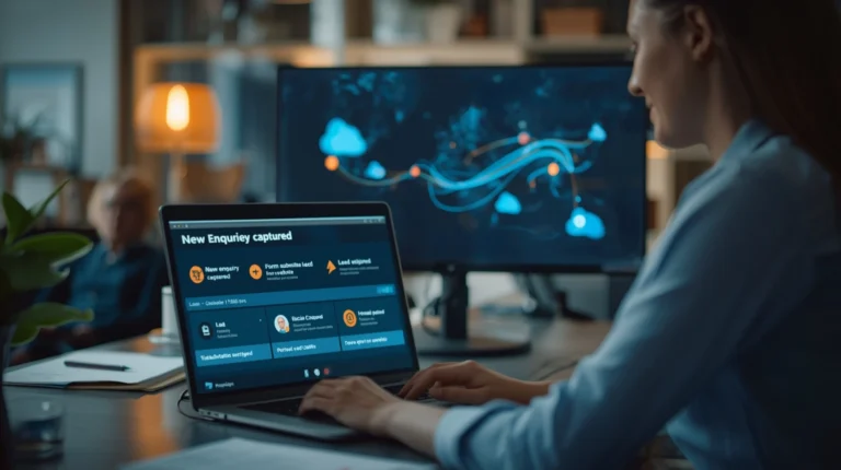 Client management automation for insurance agents capturing new loan and insurance enquiries automatically through Fixxable platform.
