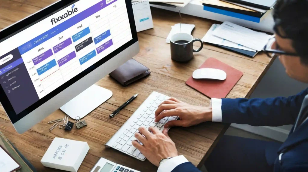 Online appointment booking system allowing customers to schedule meetings instantly