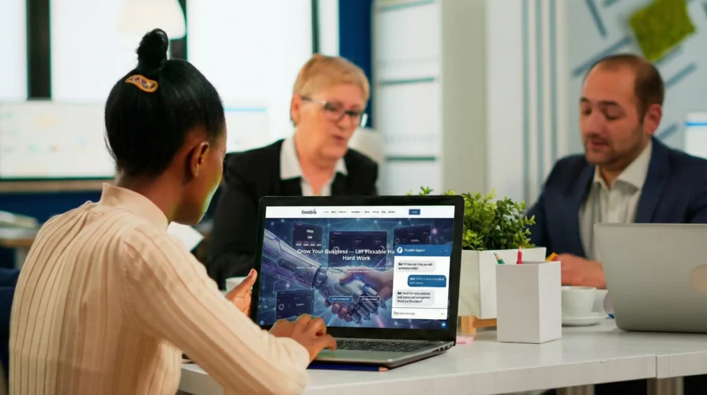 AI chat bots helping businesses respond to customer messages automatically and stay available at all times.