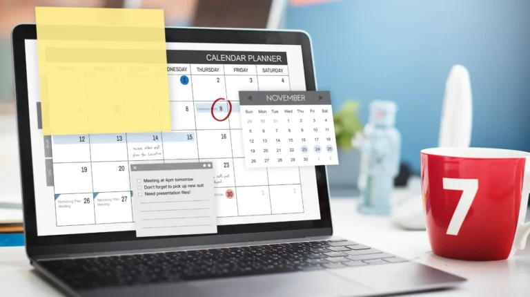 Removal job scheduling and move planning shown on a digital calendar