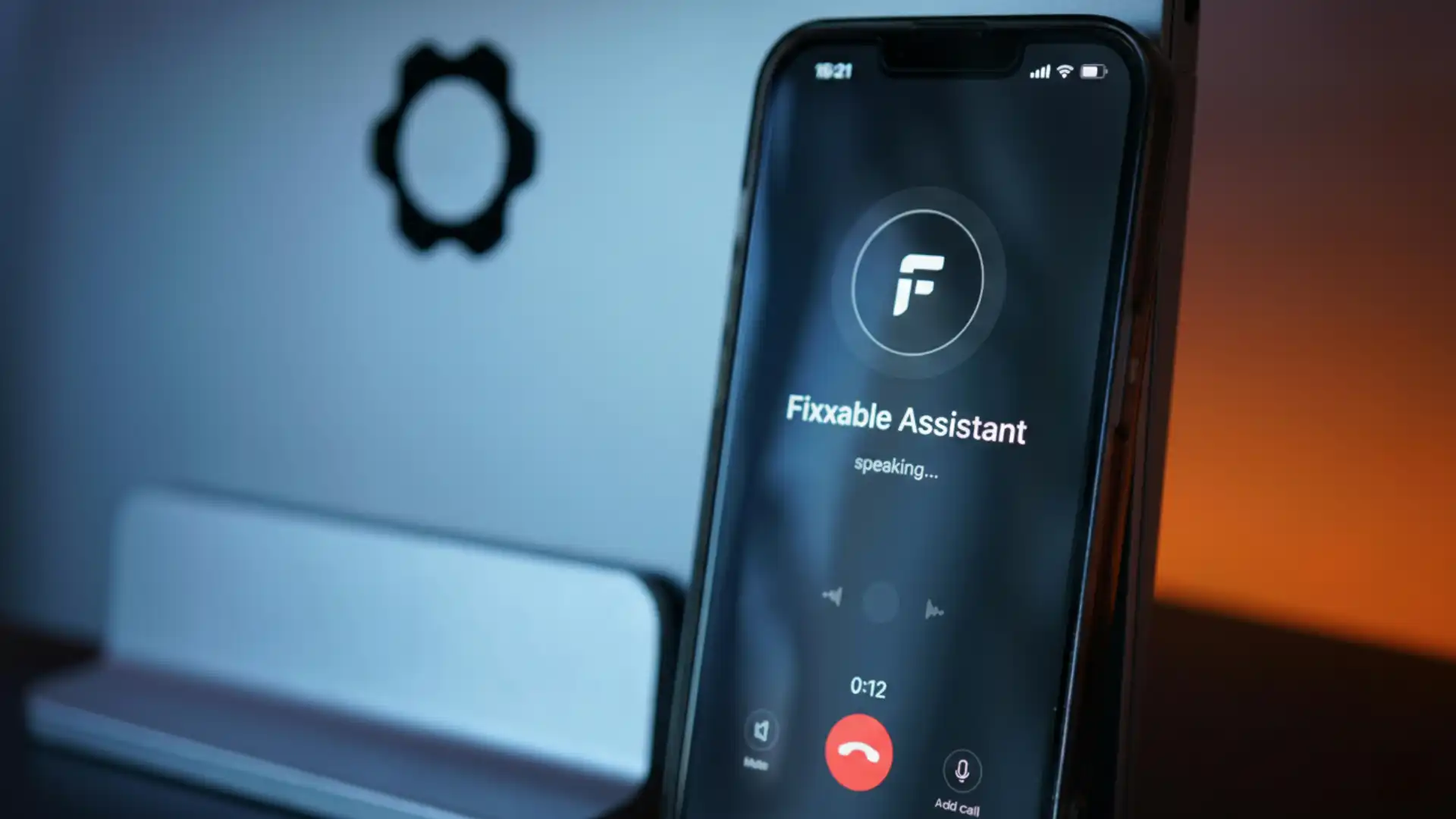 AI receptionist answering customer calls with voice automation