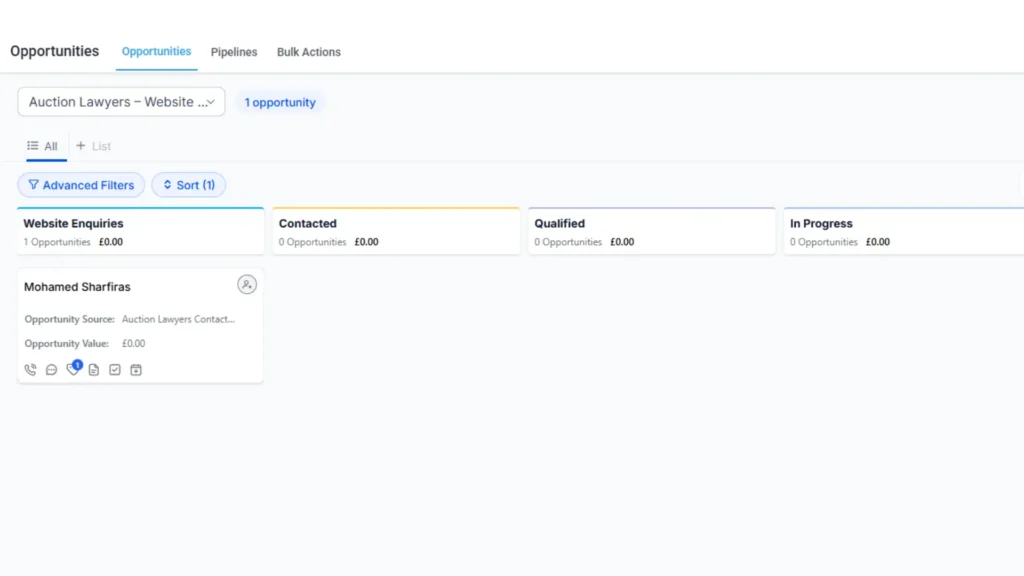 Sales pipeline stages from prospecting to closing showing sales automation process