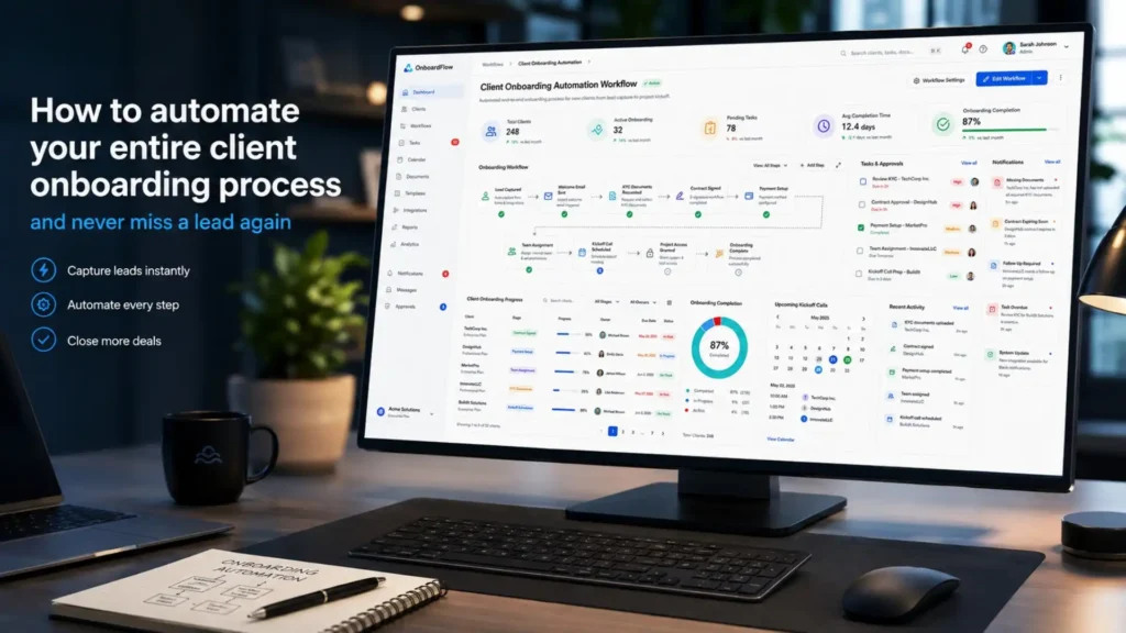 automate client onboarding workflow for UK small business