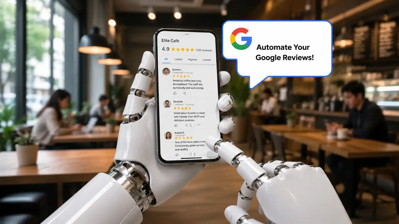 how to automate Google reviews for small business — SMS and email review request automation dashboard