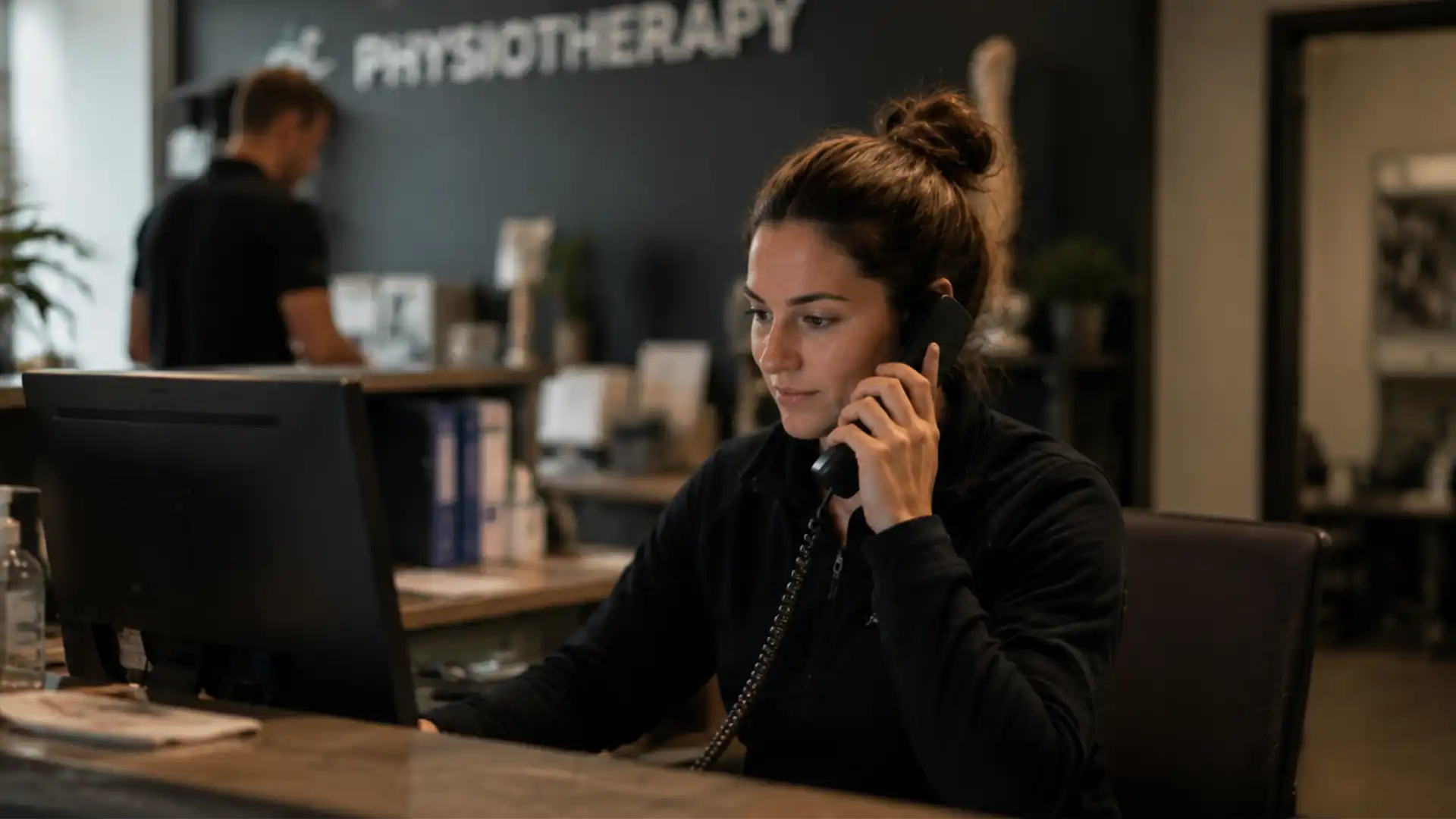 Physiotherapy clinic receptionist using waitlist automation to fill physiotherapy cancellation slots
