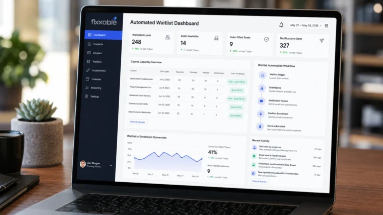 How an automated waitlist for training courses fills spaces faster