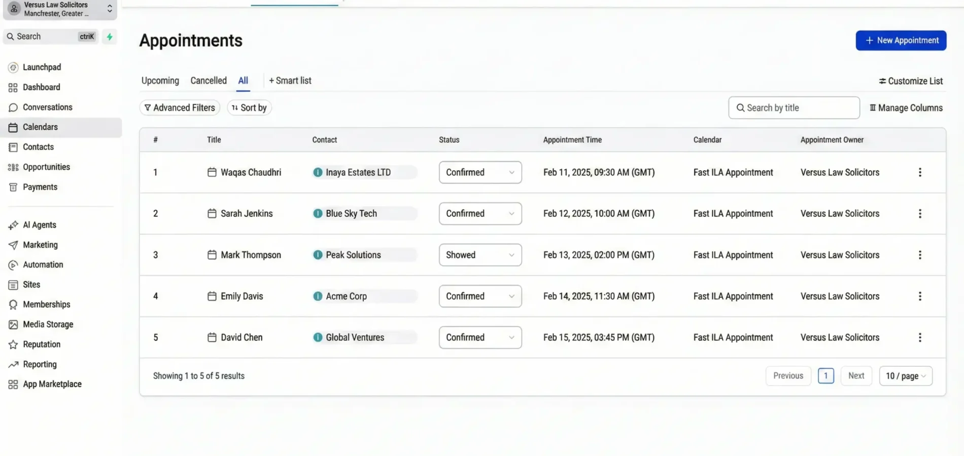 Fixxable appointment booking system