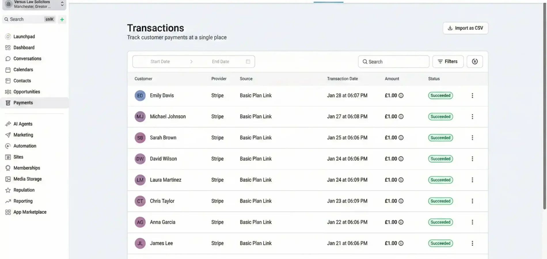 Fixxable payment automation