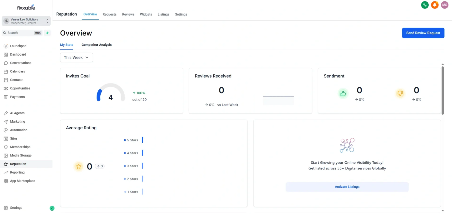 Fixxable reviews and reputation management