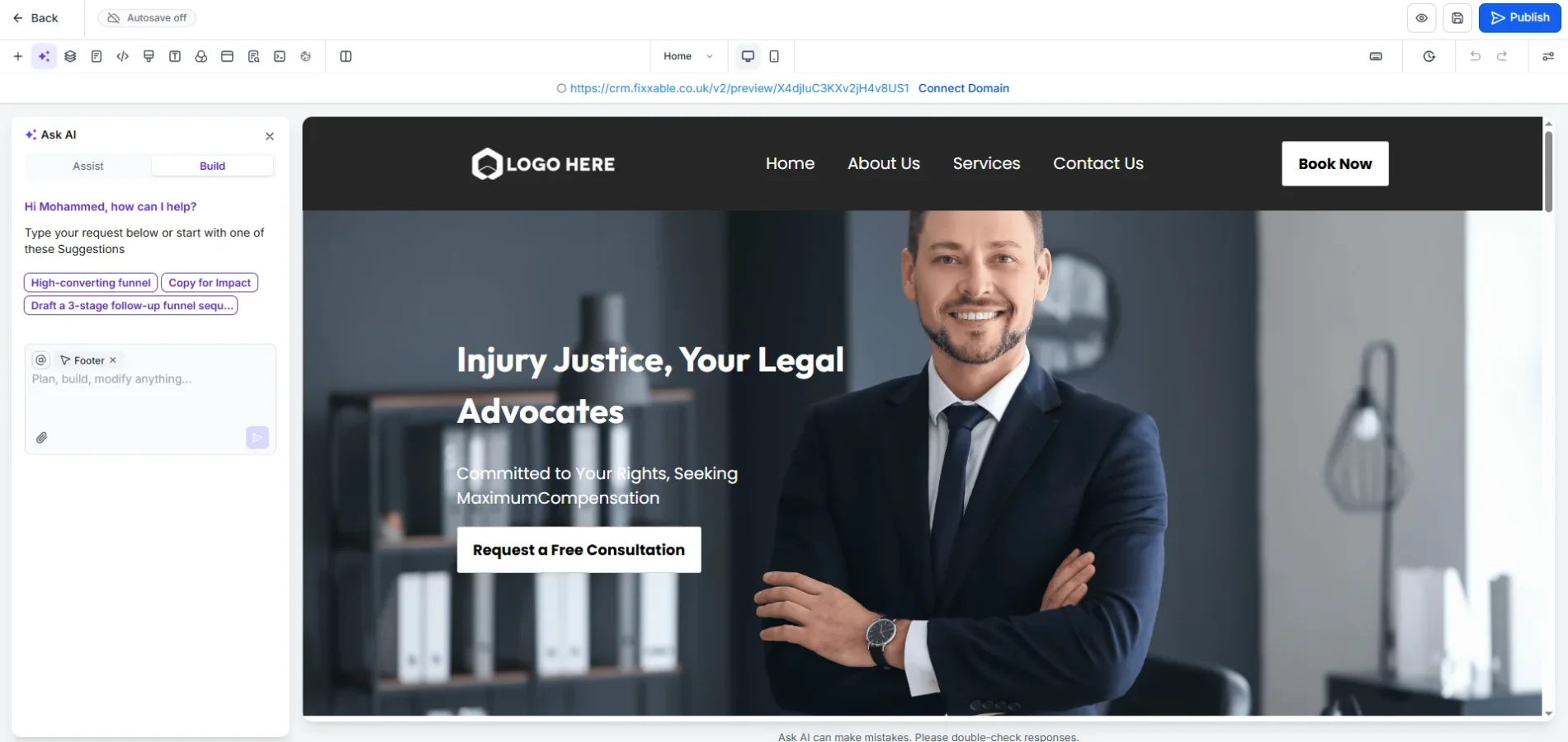 Fixxable sales funnels