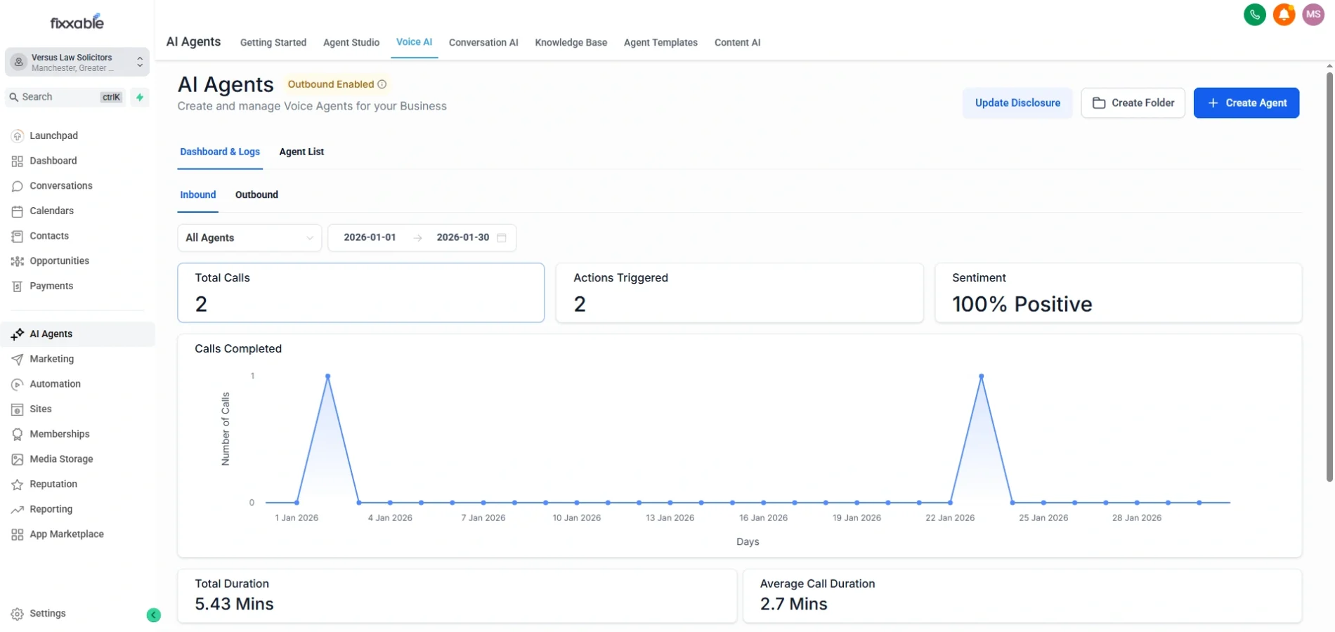 Fixxable voice agents